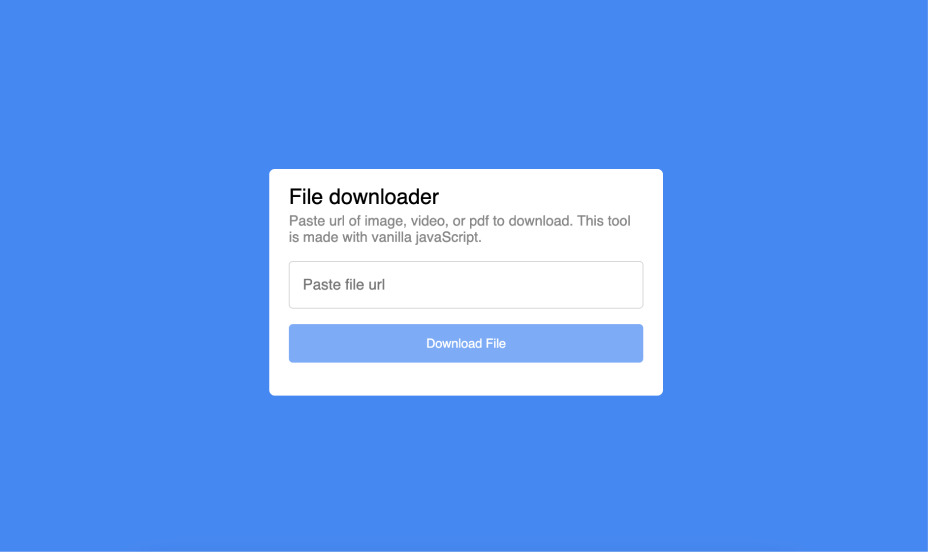File Downloader preview